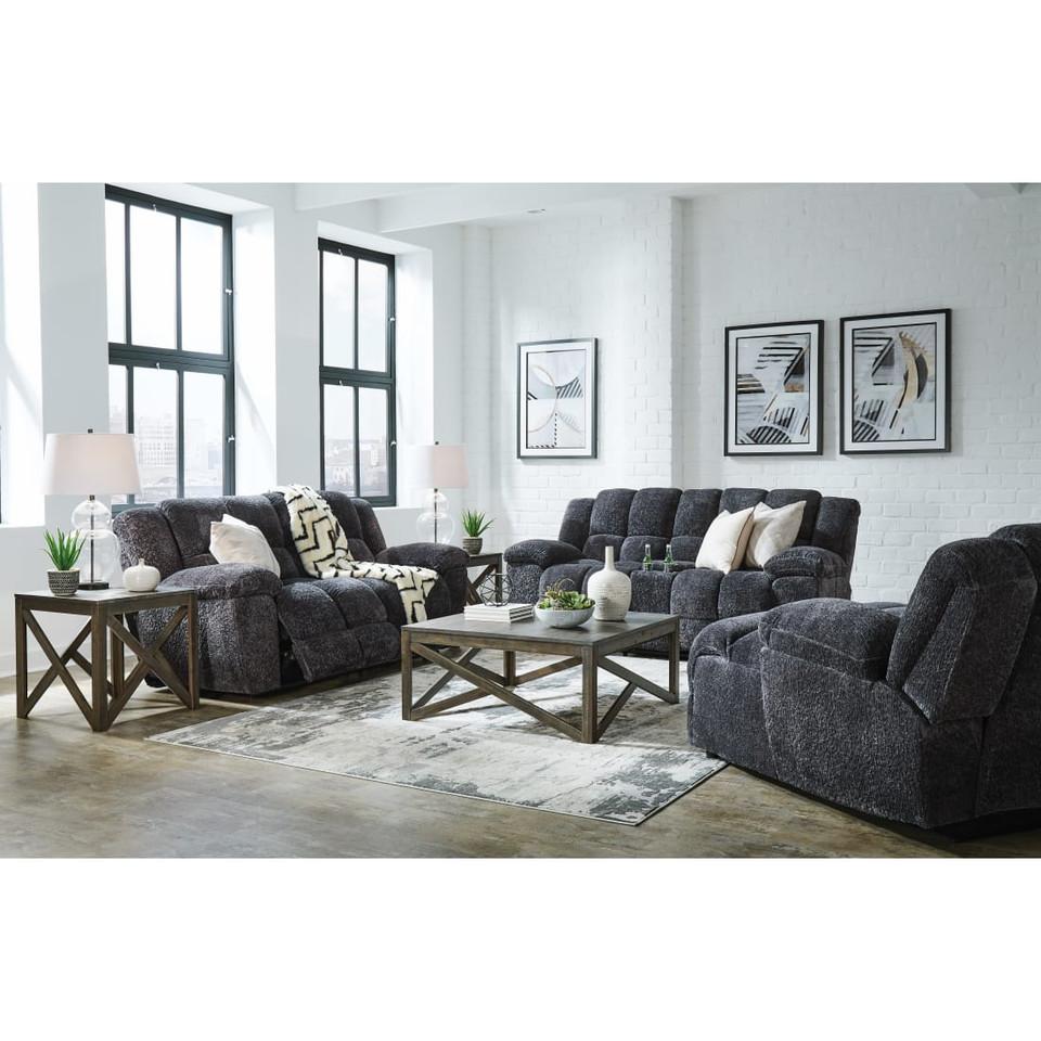 Living Room Sets |  Lochlyn Sofa & Loveseat Gray Living Room Furniture Gray