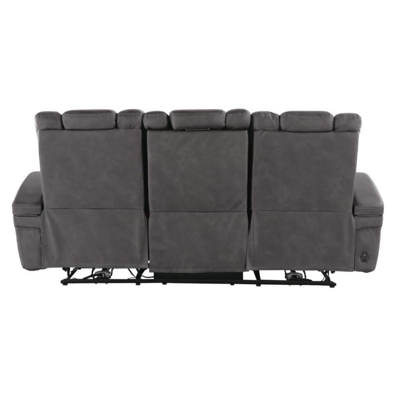 Living Room Sets |  Onyx Power Sofa & Loveseat Black Living Room Furniture Black