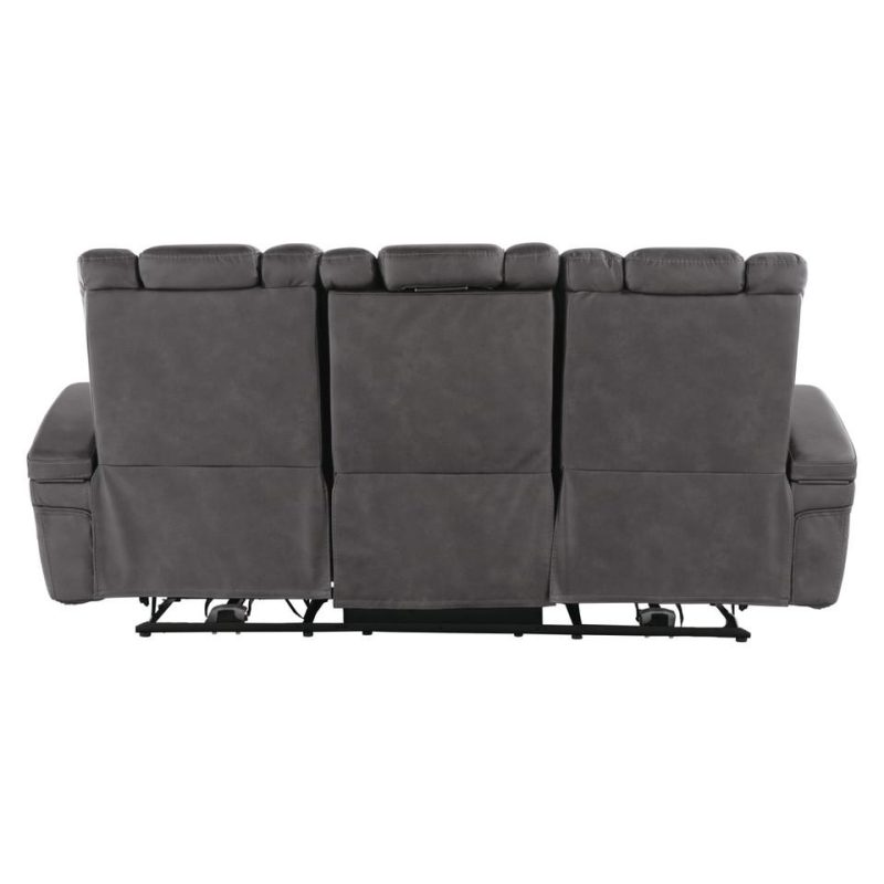 Living Room Sets |  Onyx Reclining Sofa & Loveseat Black Living Room Furniture Black