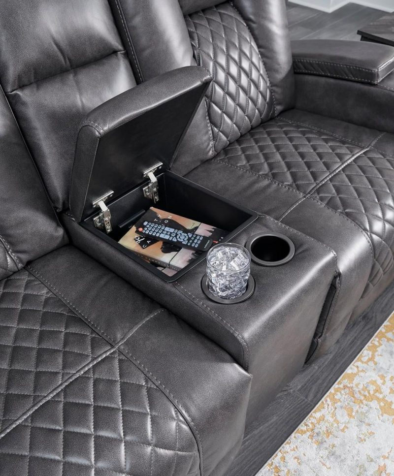 Living Room Sets |  Onyx Reclining Sofa & Loveseat Black Living Room Furniture Black