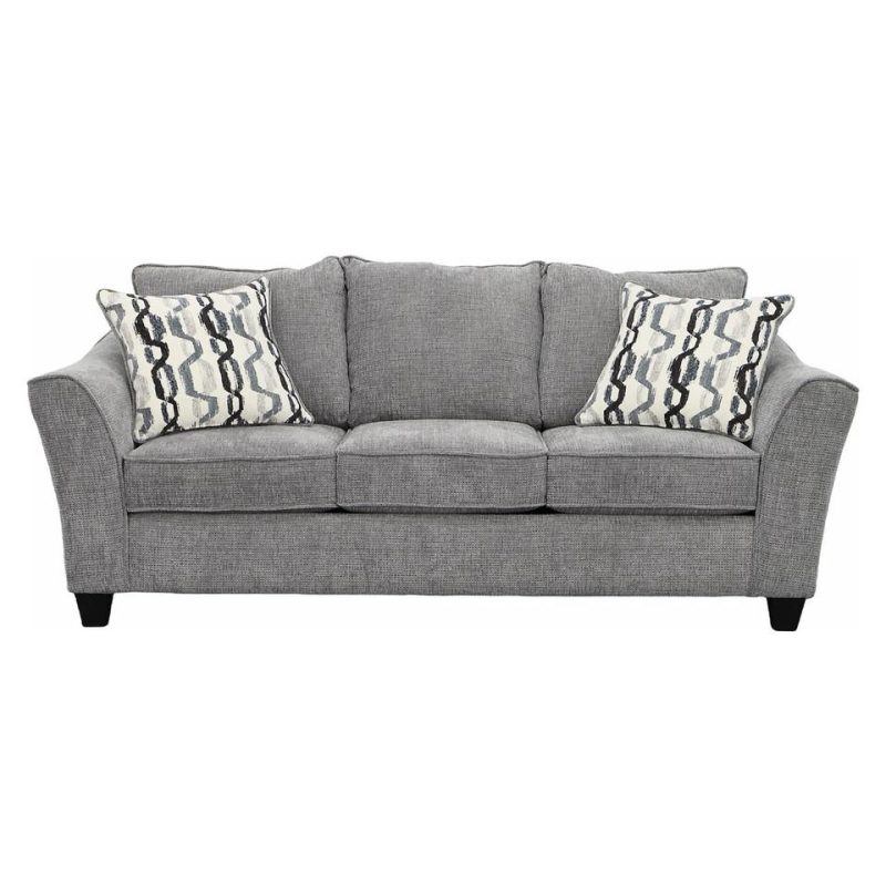 Living Room Sets |  Riviera Sofa & Loveseat Gray Living Room Furniture Gray