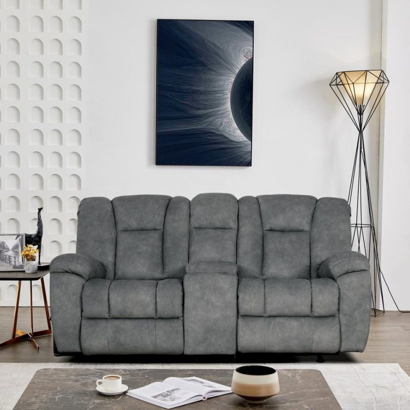 Loveseats |  Abbott Loveseat Gray Living Room Furniture Gray