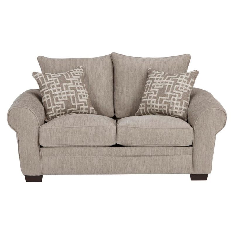 Loveseats |  Adonis Loveseat Cream Living Room Furniture Cream