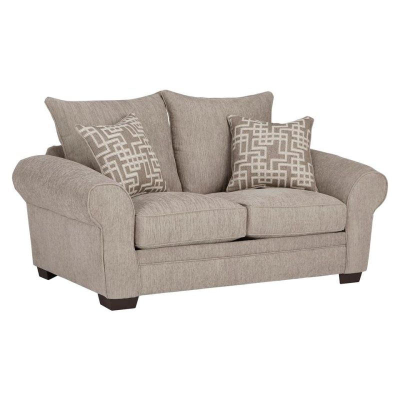 Loveseats |  Adonis Loveseat Cream Living Room Furniture Cream