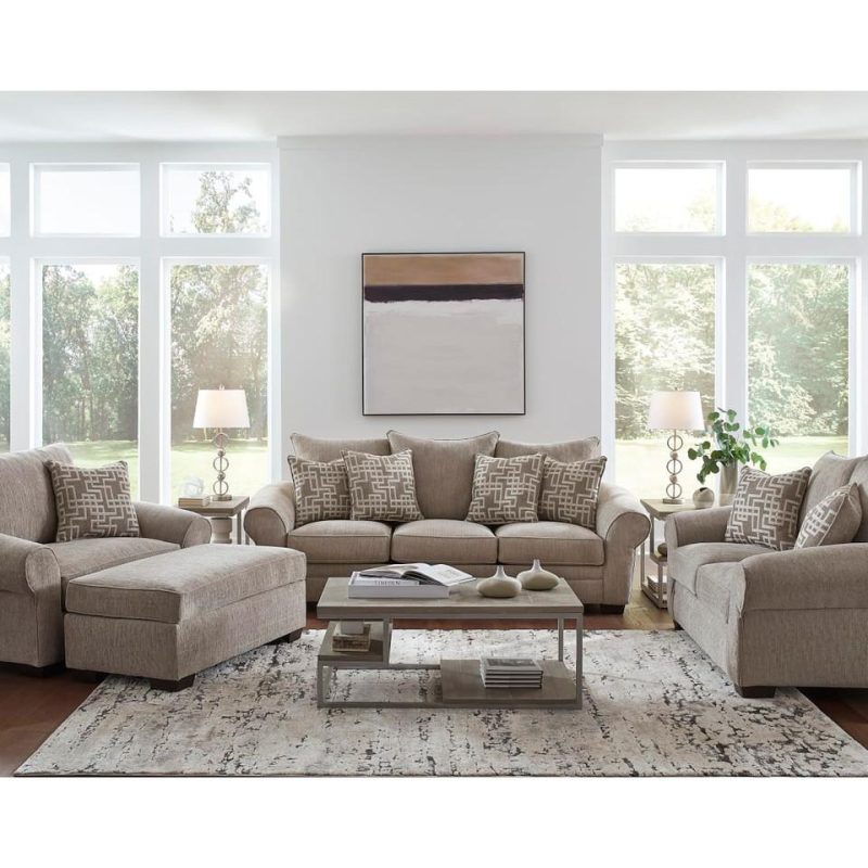 Loveseats |  Adonis Loveseat Cream Living Room Furniture Cream