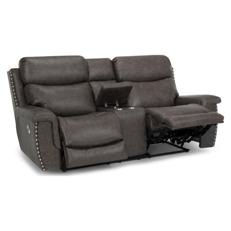 Loveseats |  Brentwood Power Reclining Loveseat Gray Living Room Furniture Gray