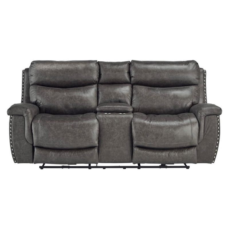 Loveseats |  Brentwood Reclining Loveseat Gray Living Room Furniture Gray