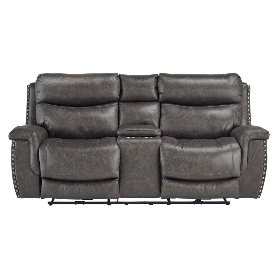 Loveseats |  Brentwood Reclining Loveseat Gray Living Room Furniture Gray