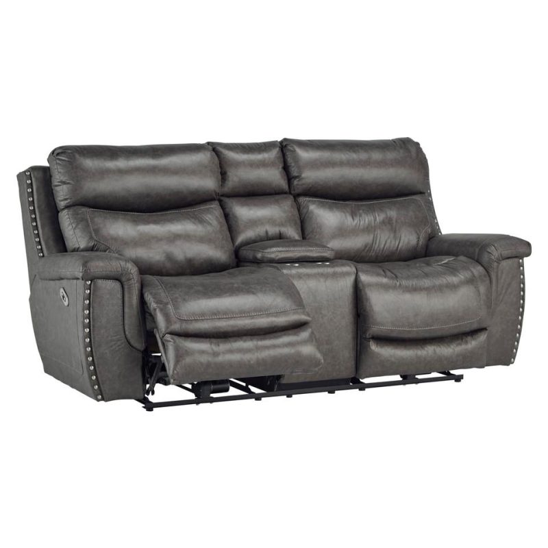 Loveseats |  Brentwood Reclining Loveseat Gray Living Room Furniture Gray