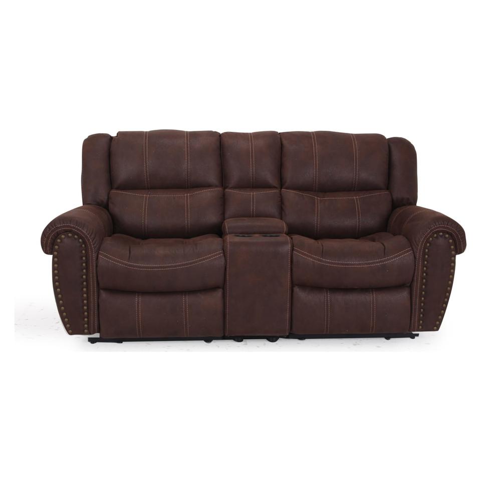 Loveseats |  Carrera Reclining Loveseat Brown Living Room Furniture Brown