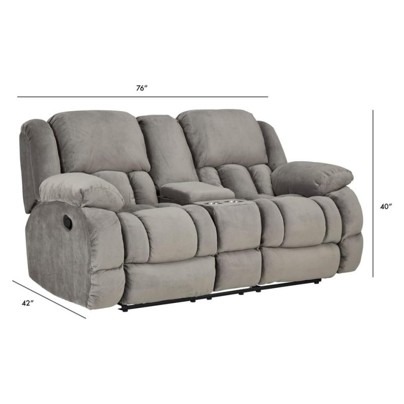 Loveseats |  Cloud Charcoal Loveseat Gray Living Room Furniture Gray