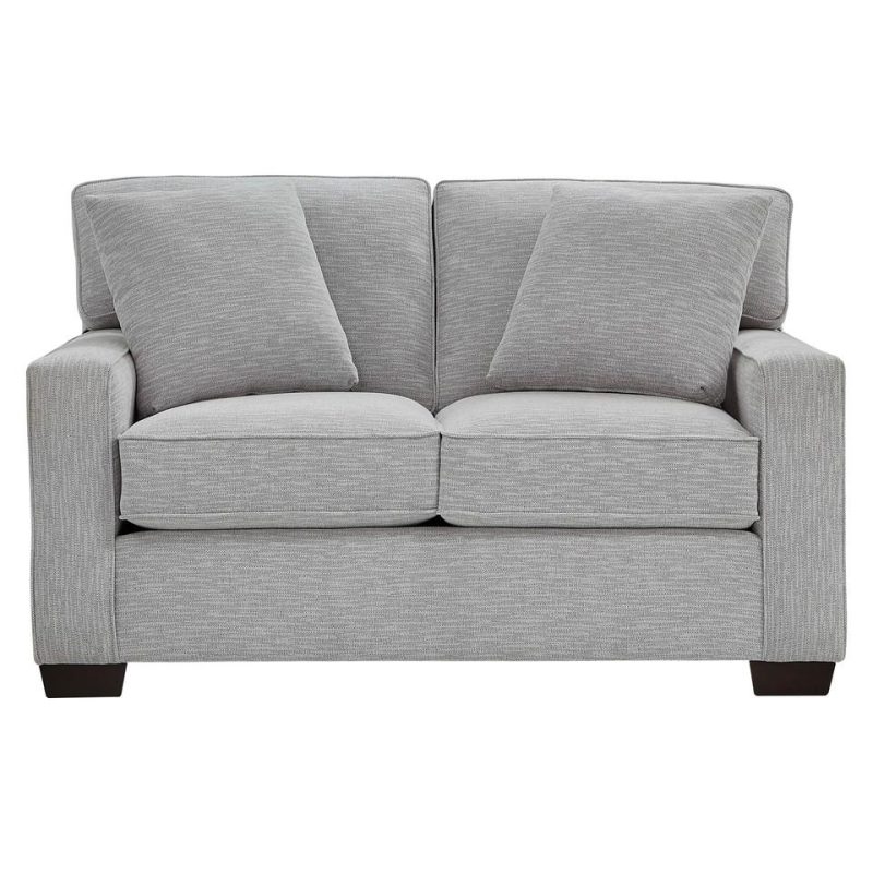 Loveseats |  Crestview Granite Track Arm Loveseat Gray Living Room Furniture Gray