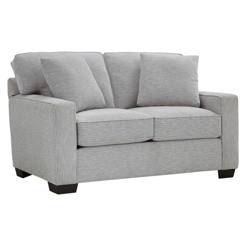 Loveseats |  Crestview Granite Track Arm Loveseat Gray Living Room Furniture Gray