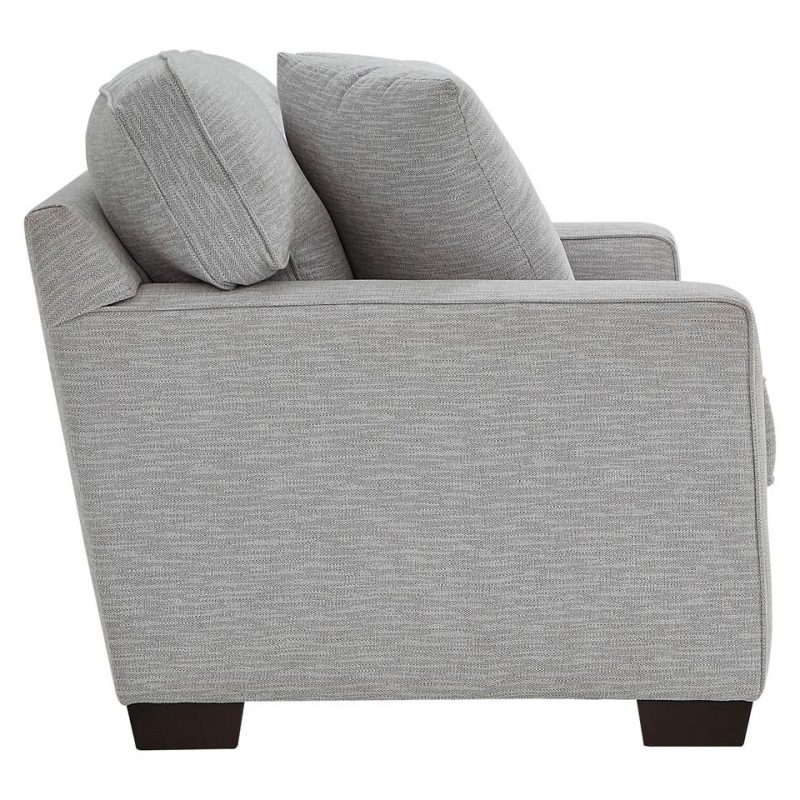 Loveseats |  Crestview Granite Track Arm Loveseat Gray Living Room Furniture Gray