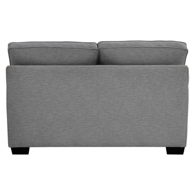 Loveseats |  Crestview Graphite Track Arm Graphite Loveseat Gray Living Room Furniture Gray