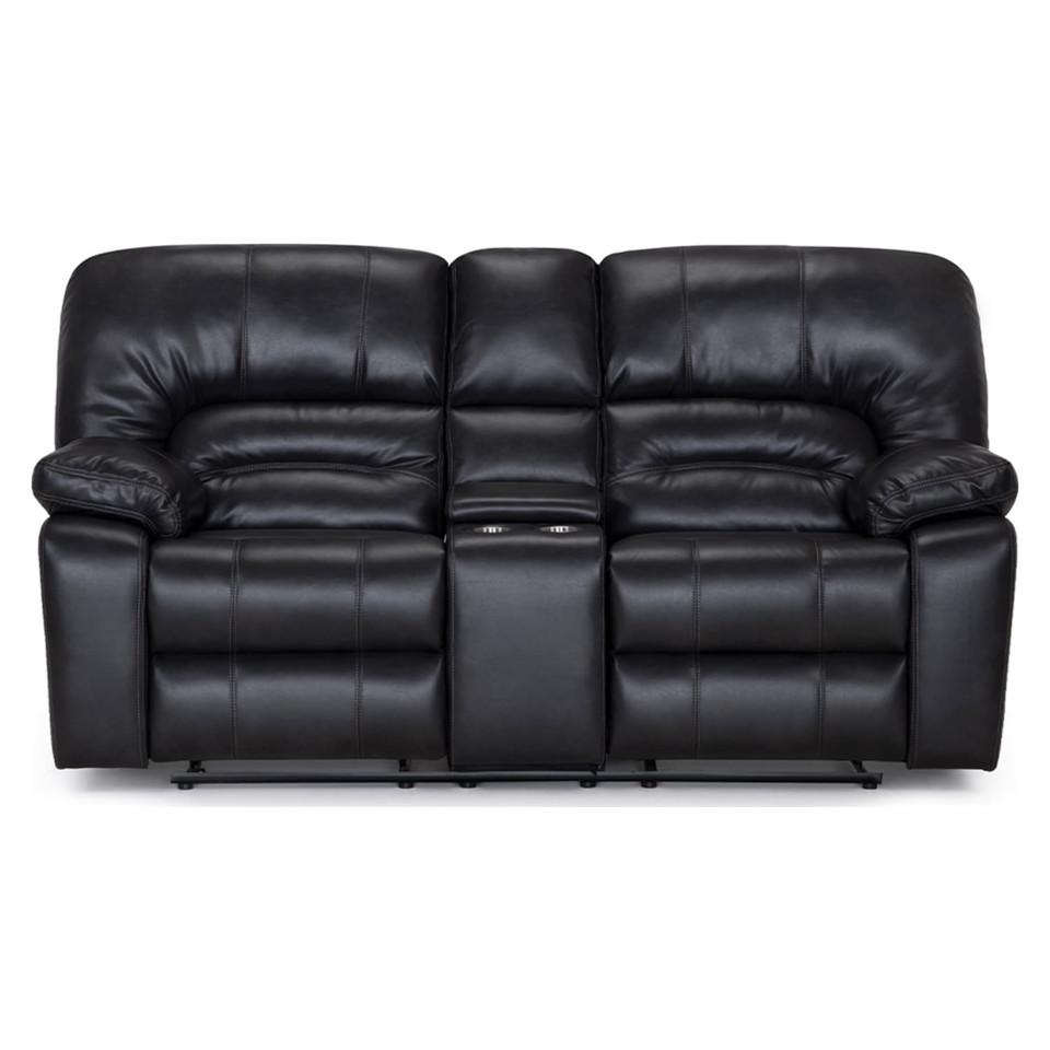 Loveseats |  Dakota II Steel Dual Reclining Console Loveseat Black Living Room Furniture Black