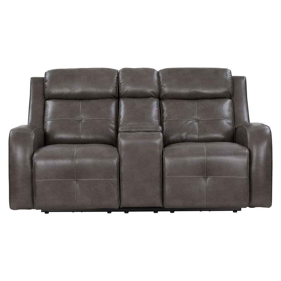 Loveseats |  Empire Reclining Loveseat Gray Living Room Furniture Gray