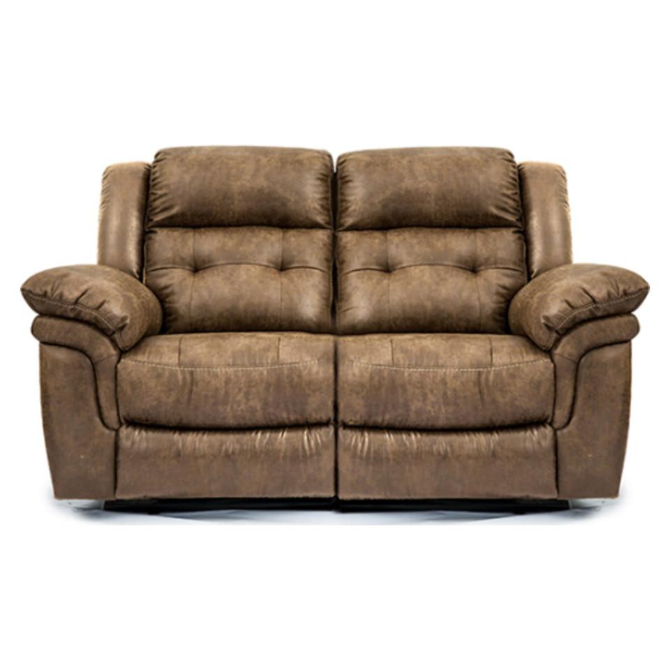 Loveseats |  Fresno Duel Reclining Loveseat Brown Living Room Furniture Brown