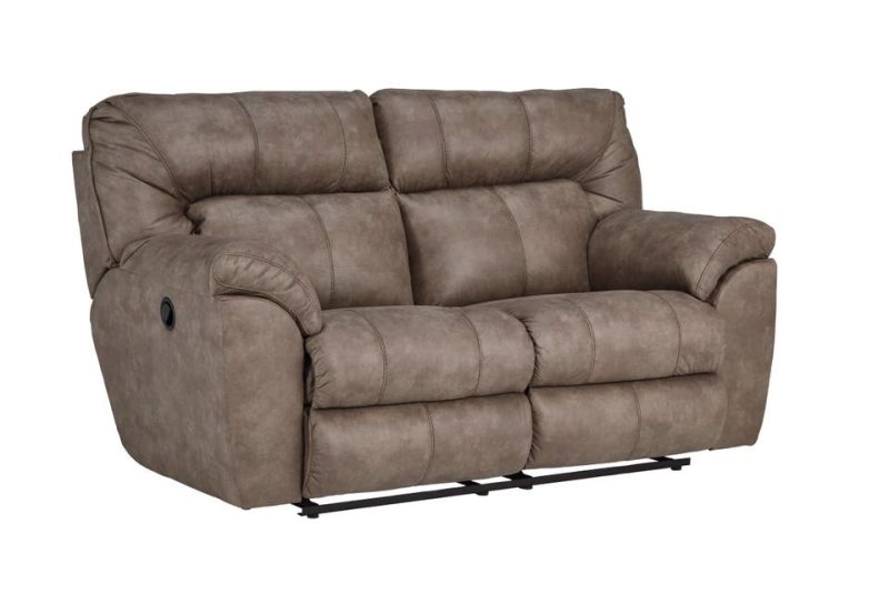 Loveseats |  Harrison Coffee Faux Leather Reclining Loveseat Brown Living Room Furniture Brown