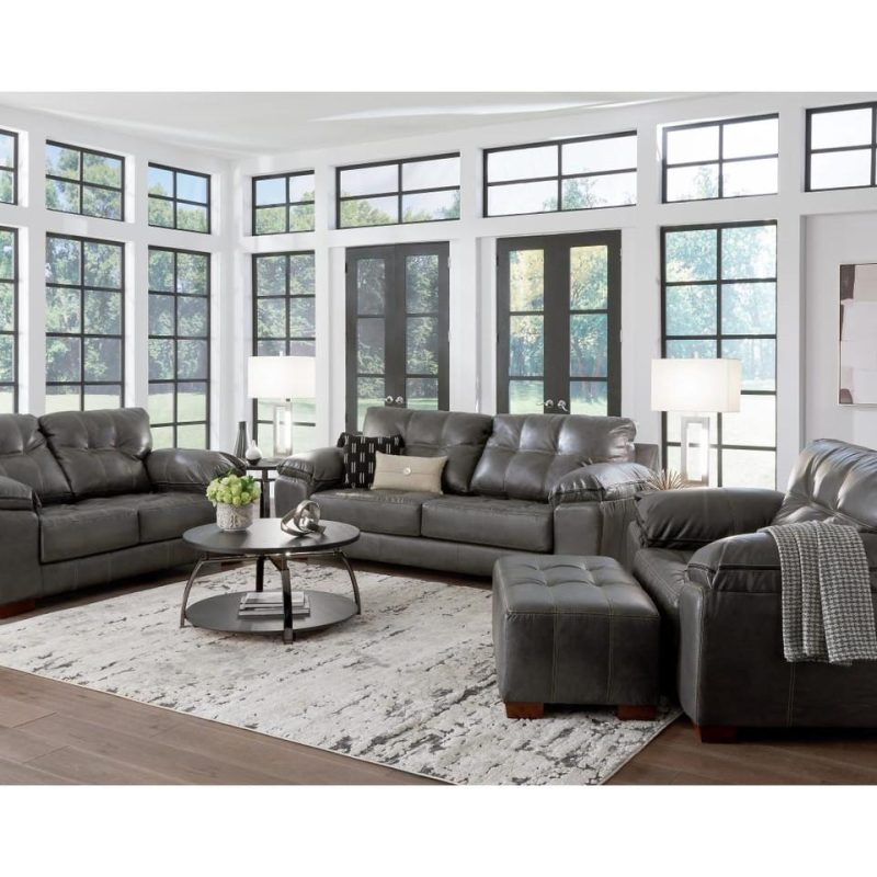 Loveseats |  Holman Loveseat Gray Living Room Furniture Gray