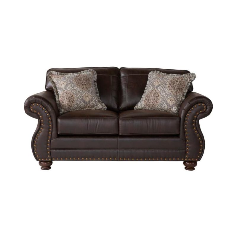 Loveseats |  Remington Loveseat Brown Living Room Furniture Brown