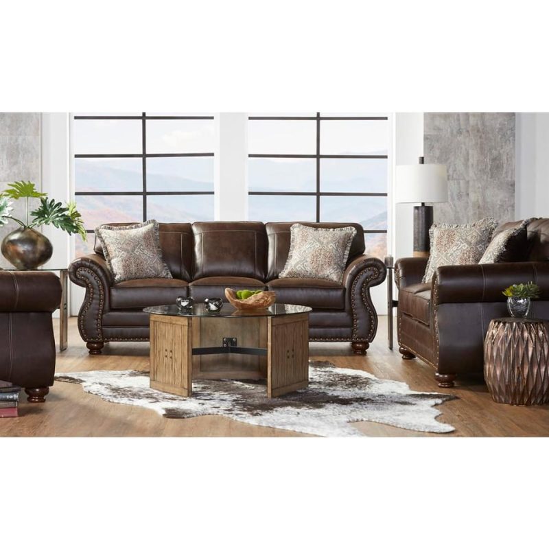 Loveseats |  Remington Loveseat Brown Living Room Furniture Brown