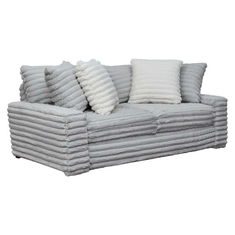 Loveseats |  Serene Gray Loveseat Gray Living Room Furniture Gray