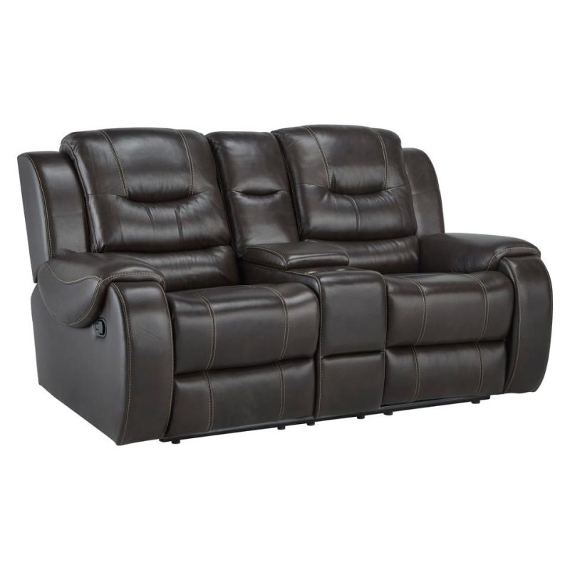 Loveseats |  Titan Elite Reclining Loveseat – Chocolate Living Room Furniture Loveseats