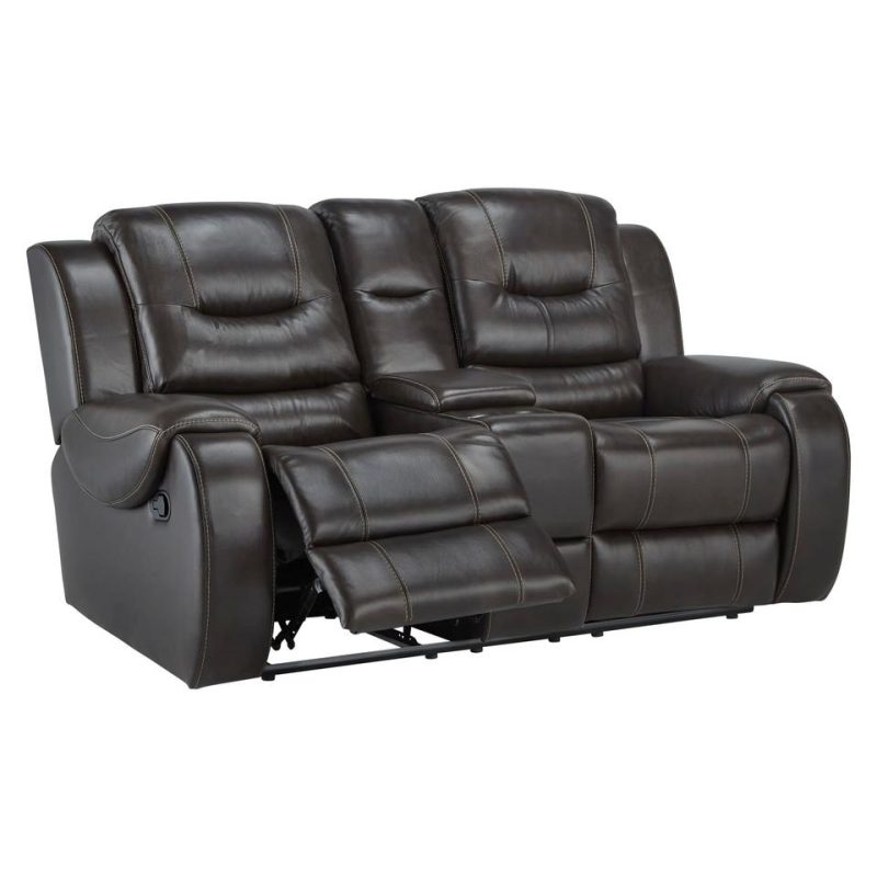 Loveseats |  Titan Elite Reclining Loveseat – Chocolate Living Room Furniture Loveseats