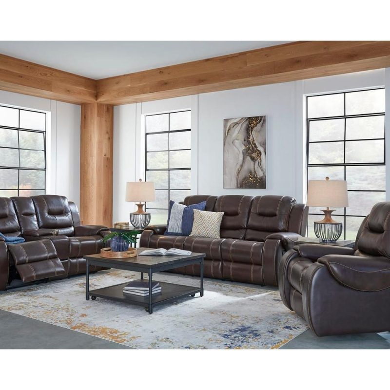 Loveseats |  Titan Elite Reclining Loveseat – Chocolate Living Room Furniture Loveseats