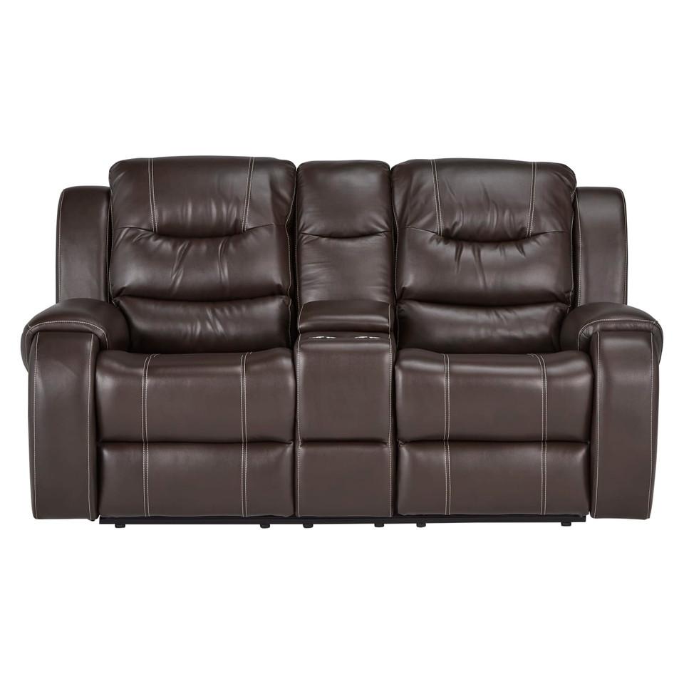 Loveseats |  Titan Reclining Loveseat – Chocolate Brown Living Room Furniture Brown