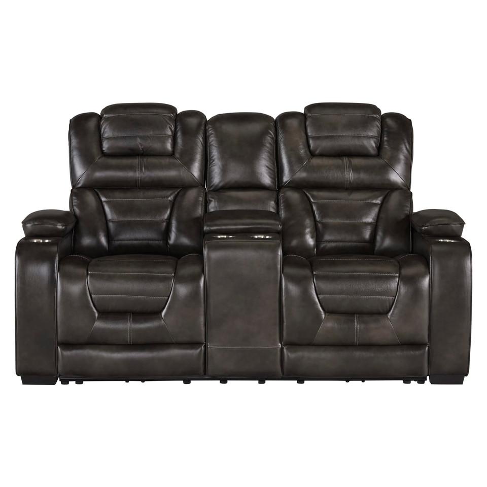 Loveseats |  Titanium Elite Charcoal Loveseat Gray Living Room Furniture Gray