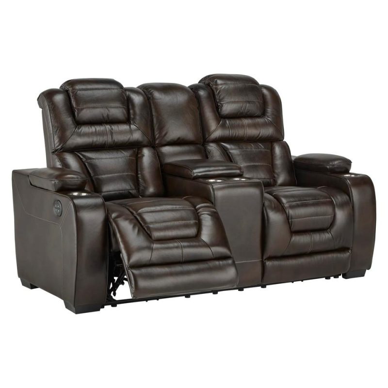 Loveseats |  Titanium Elite Power Plus Reclining Loveseat Living Room Furniture Loveseats