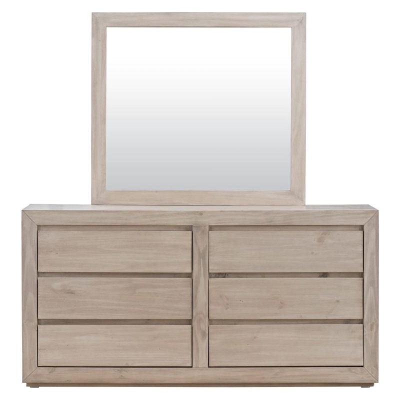 Mirrors |  Adrian Collection Cream Solid Pine Mirror Cream Bedroom Furniture Cream