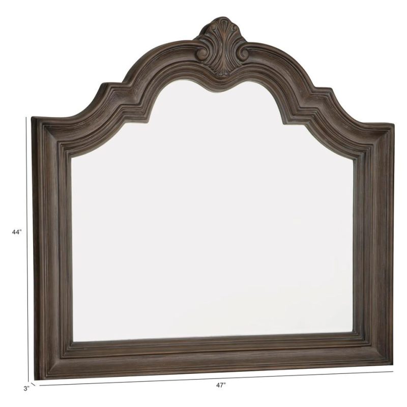 Mirrors |  Alexandria Antique Collection – Mirror Brown Bedroom Furniture Brown