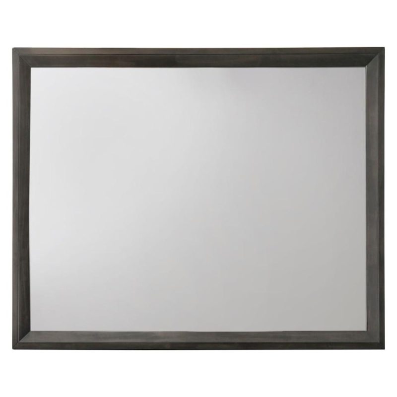 Mirrors |  Everly Collection Mirror Gray Bedroom Furniture Gray