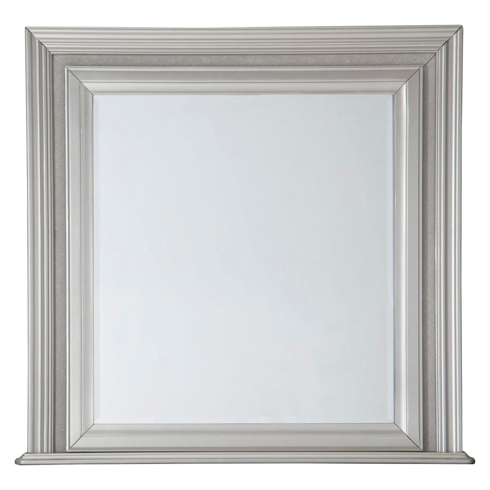 Mirrors |  Gia Collection Platinum Mirror Gray Bedroom Furniture Gray