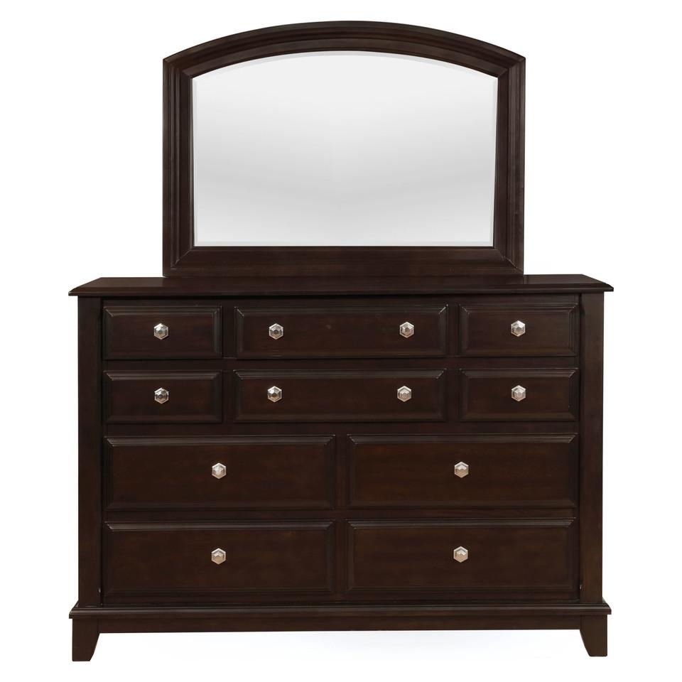 Mirrors |  Keaton Collection Mirror Brown Bedroom Furniture Brown