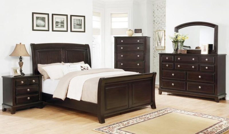 Mirrors |  Keaton Collection Mirror Brown Bedroom Furniture Brown