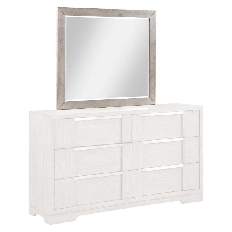 Mirrors |  Kristin Mirror Gray Bedroom Furniture Gray