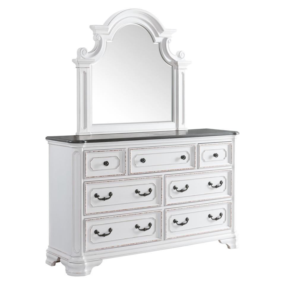 Mirrors |  Magnolia Mirror White Bedroom Furniture Mirrors