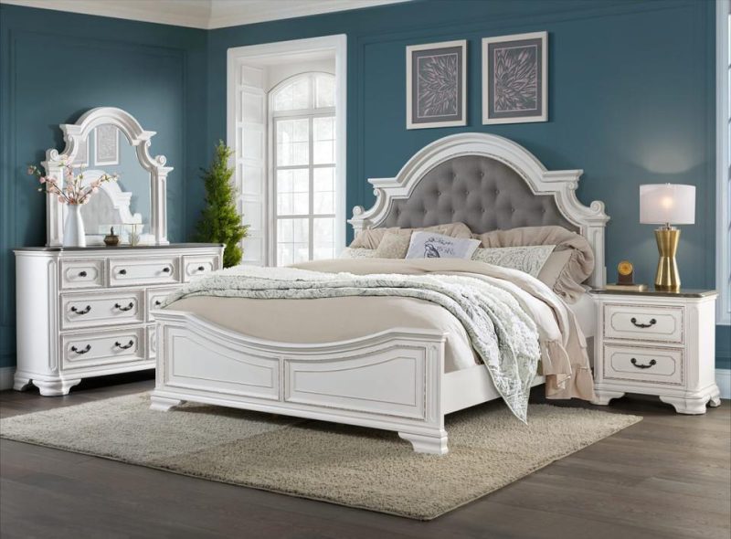 Mirrors |  Magnolia Mirror White Bedroom Furniture Mirrors