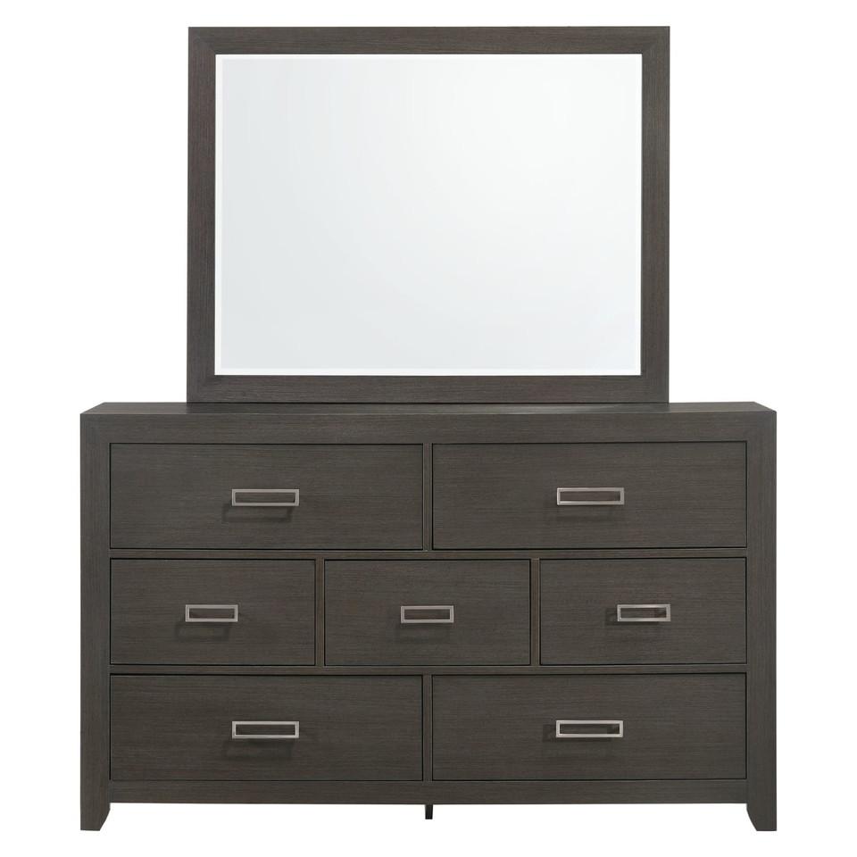 Mirrors |  Rhapsody Collection Gray Mirror Gray Bedroom Furniture Gray