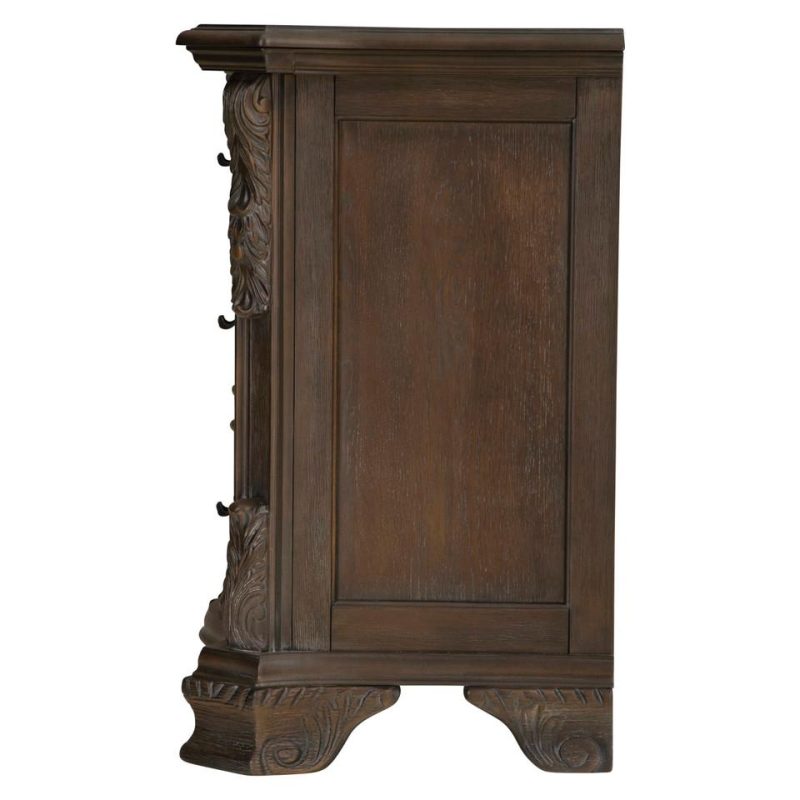 Nightstands |  Alexandria Antique Nightstand Brown Bedroom Furniture Brown