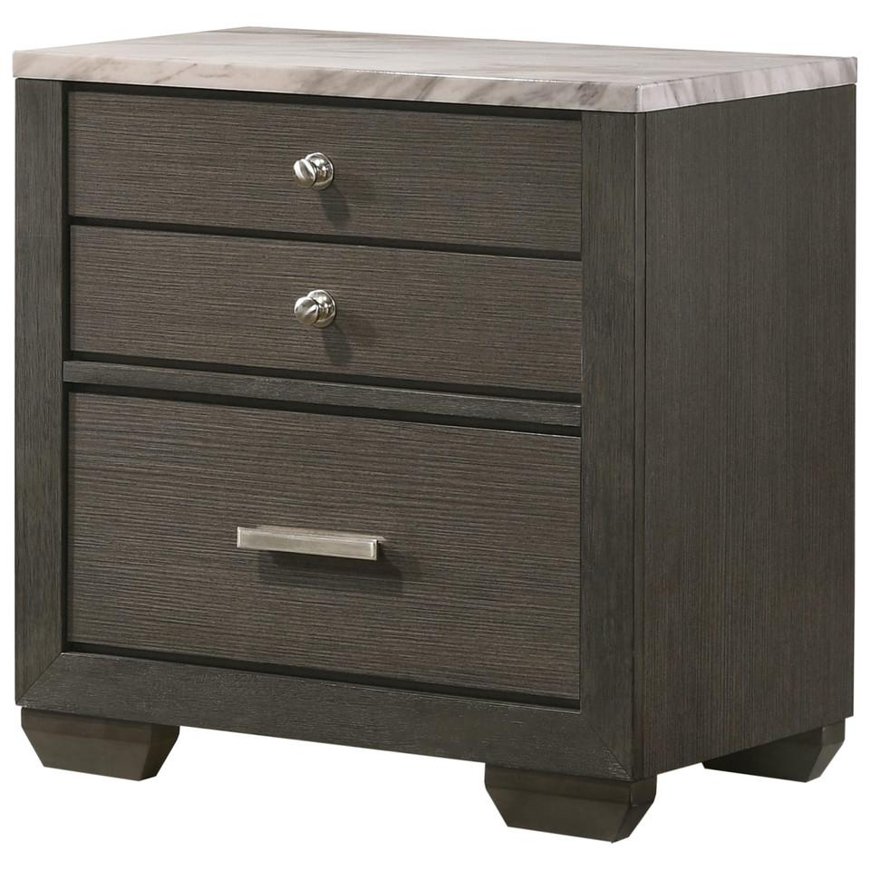 Nightstands |  Asher Nightstand Brown Bedroom Furniture Brown