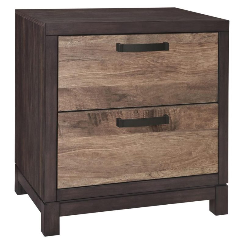 Nightstands |  Frontier Collection Nighstand w/ USB Brown Bedroom Furniture Brown