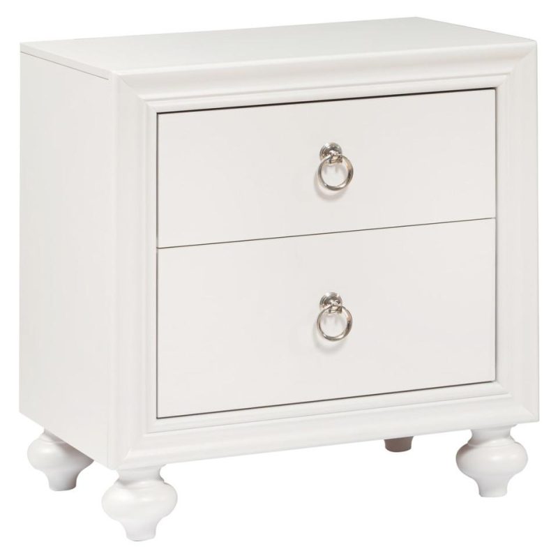 Nightstands |  Isabella Nightstand White Bedroom Furniture Nightstands