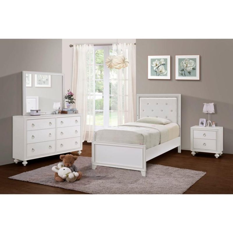 Nightstands |  Isabella Nightstand White Bedroom Furniture Nightstands