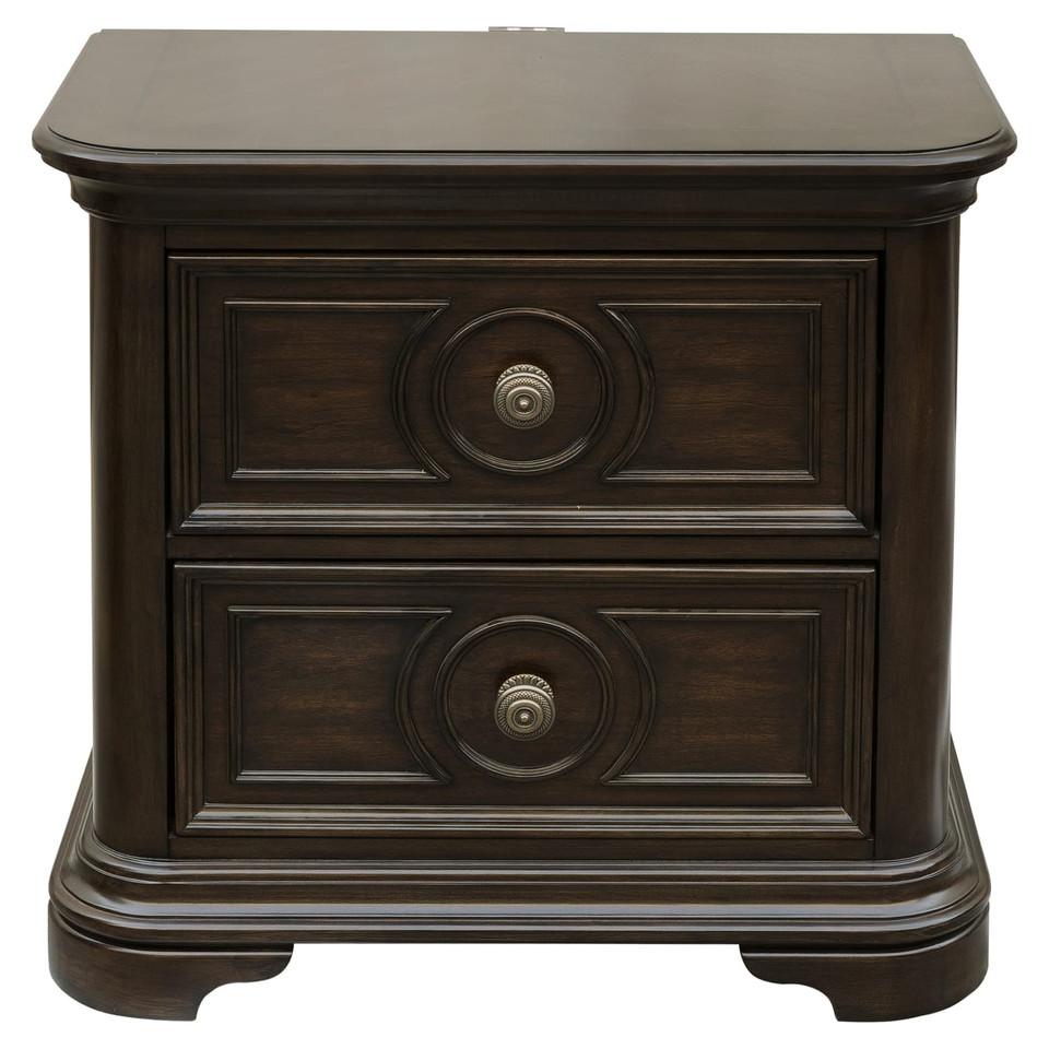 Nightstands |  Jayden Collection Nightstand Brown Bedroom Furniture Brown