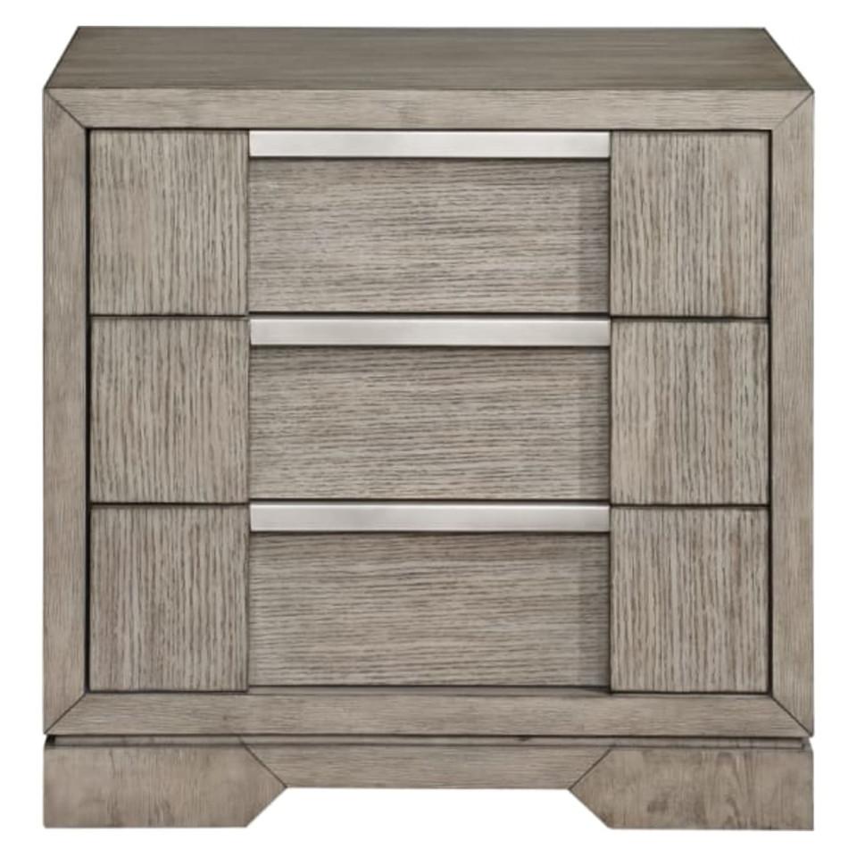 Nightstands |  Kristin Nightstand Gray Bedroom Furniture Gray